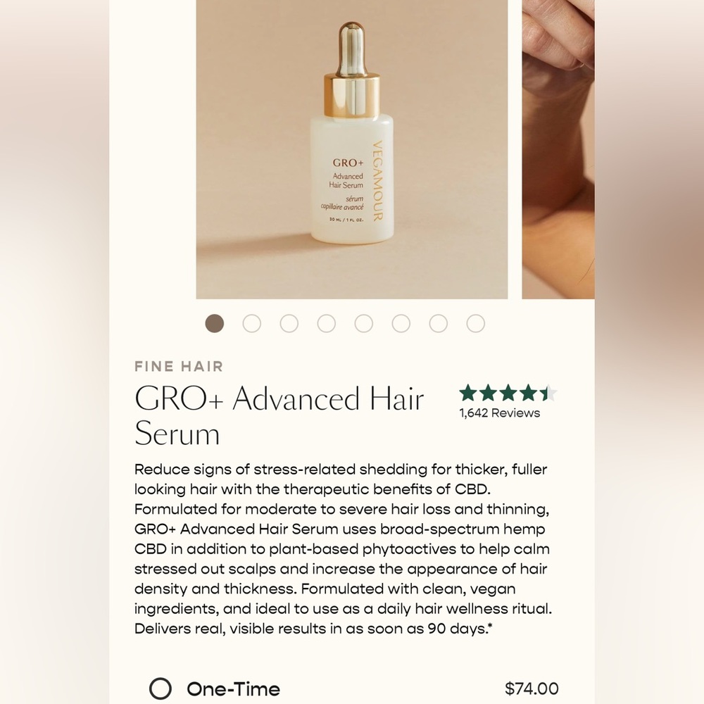 Vegamour GRO+ Advanced Hair Serum